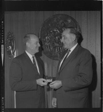 Retirement award gathering