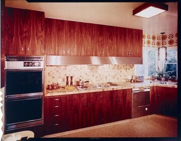 "Times Home" interior & exterior - Medallion Home - all electric kitchen