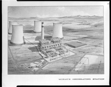 Artist's rendering of the proposed Mohave Generating Station
