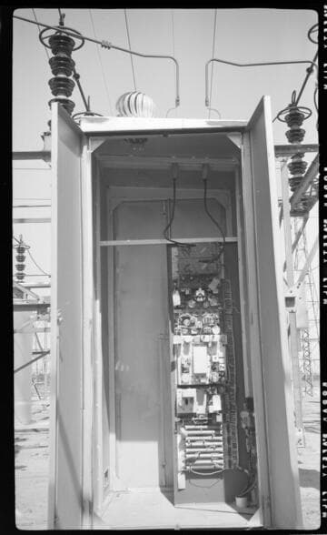 equipment cabinet in electric substation