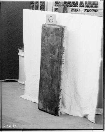 T2 Testing - Special Freezing and thawing size tests on somastic. Note broken bond with concrete