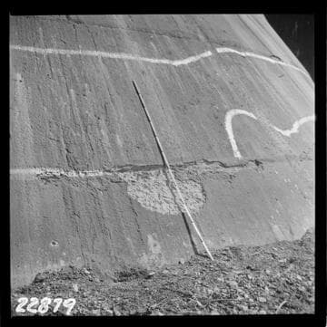 Big Creek, Florence Lake Dam - Day's Work Joint Repair April 1940