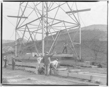 Miscellaneous Transmission - Moving multi-circuit tower at mile 0, Tower 6