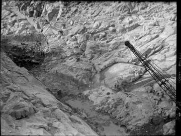 Big Creek #4: Dam 7 construction