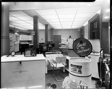 Various electric appliances in a room