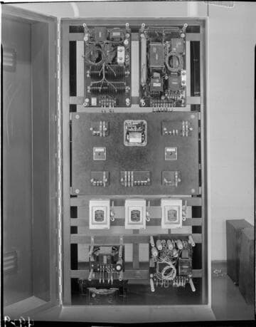 Switch panel in substation