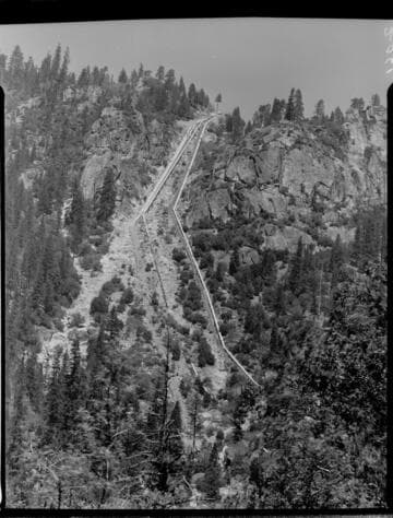 Repaired penstock at Big Creek PH 1