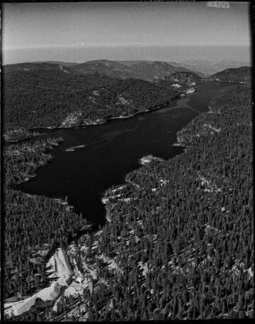 Aerial photo of Huntington Lake