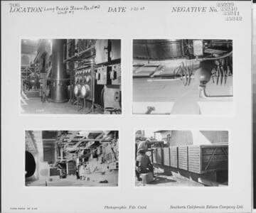 Long Beach Steam Station, Plant #2 - Unit #7 - Condenser front & Gage Board