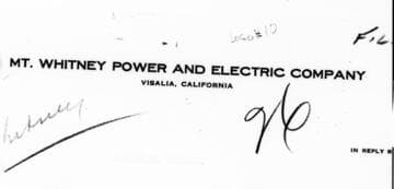 Mount Whitney Power and Electric Company