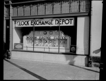 Frequency change "Clock Exchange Depot" at the Santa Barbara Music Company