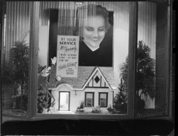 Lobby window, Edison Building "Reddy Kilowatt