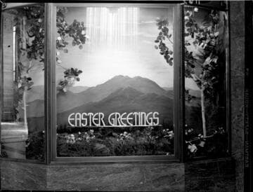 Easter display window