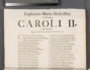Deploratio mortis illustrissimi ac potentissimi Caroli II. beatae memoriae, Regis Magnae Britanniae, &c