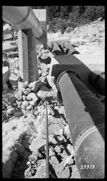 Big Creek #1 - Excavation - concrete encasement