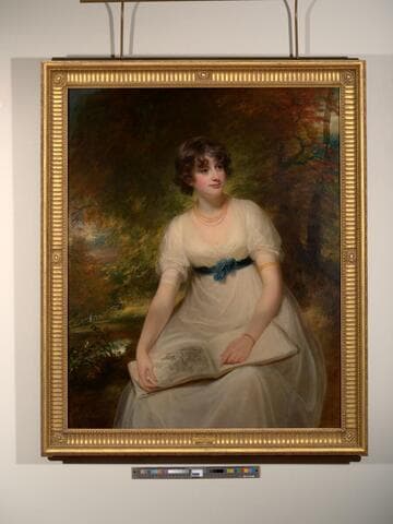 Portrait of Miss Pollock in a White Dress