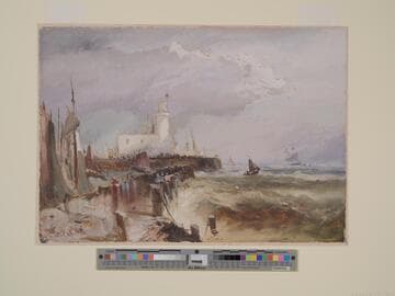 Stormy Coastal Scene