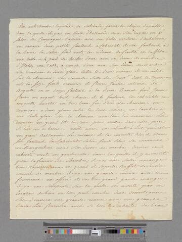 [Unknown author]. [Description of a French chateau?]