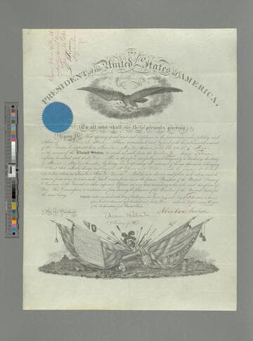 Abraham Lincoln, Washington, D.C., military commission to James Hardie