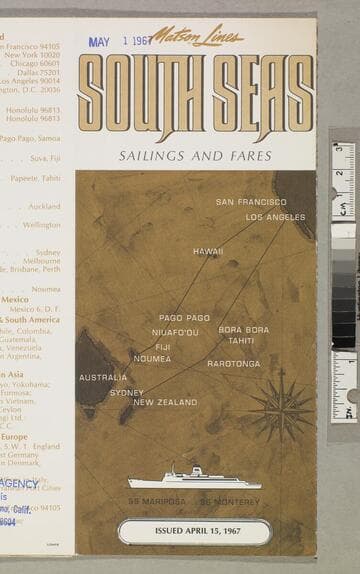 South Seas sailings and fares