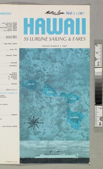 Hawaii : SS Lurline sailings & fares