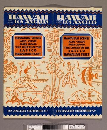 Hawaiian scenes : also views taken aboard the liners of the LASSCO Hawaiian Fleet