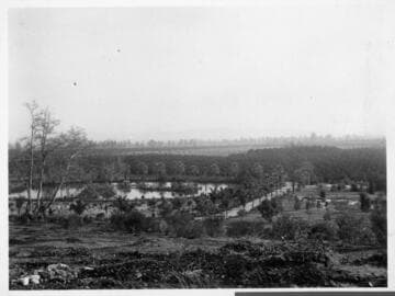 View south of the Huntington residence, circa 1908