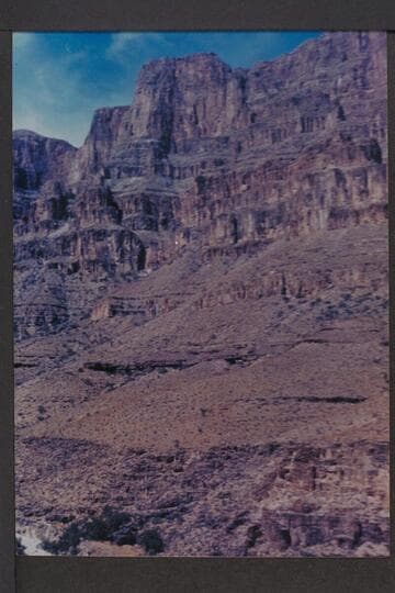 Area of route of Redwall climb by Ervin in 1931