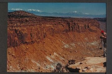Mel Hurley at top of South Trail