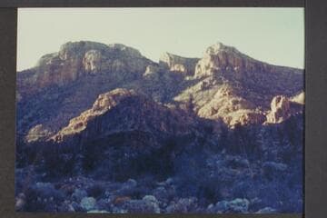 Horse route into Robbers Roost; canyon from left