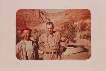 Paul Seel and Arthur Gower.  They were members of the Nevills San Juan party which left Mexican Hat 1948, May 19