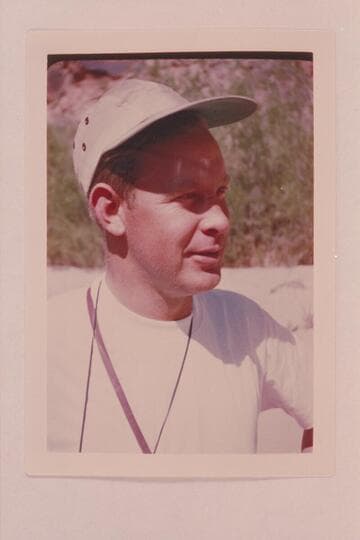Don Smith at end of MHE Glen Canyon trip; Lees Ferry