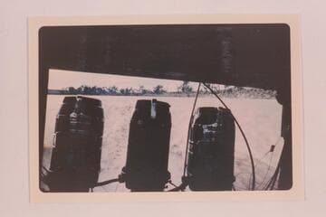 The three Mercury outboards powering OldJoBake's "Bert Loper"