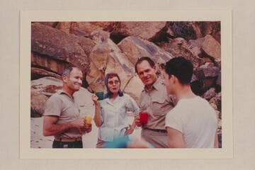 Part of crew of Disney party with Georgie White