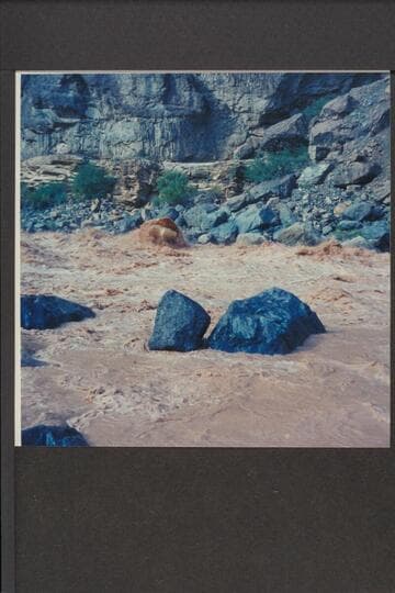 Rowland deck boat in Vulcan Rapid; up from the holeRowland deck boat in Vulcan Rapid; swing to left to clear