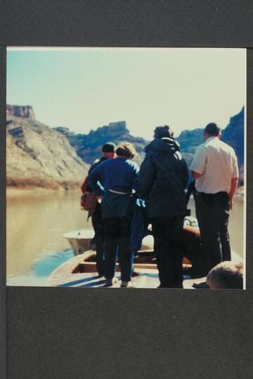 Party boarding the jet boats 1/2 mile above the mouth of the Green