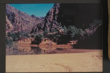 Chopper leaving mouth of Spencer Creek