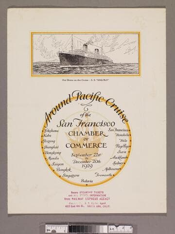Around the Pacific cruise of the San Francisco Chamber of Commerce