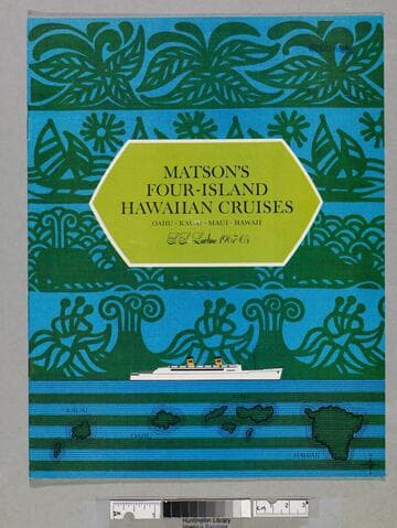 Matson's four-island Hawaiian cruises ... S. S. Lurline 1967-68