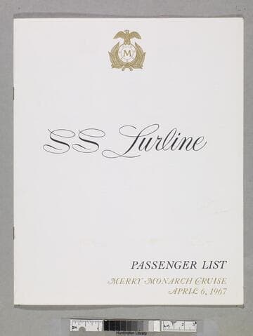 SS Lurline passenger list : merry monarch cruise