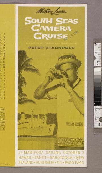 South Seas camera cruise : directed by noted photographer Peter Stackpole