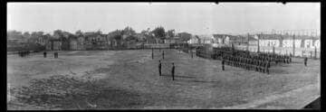 Military drill grounds, Anaheim. 1910