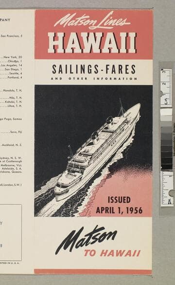 Hawaii sailings - fares and other information