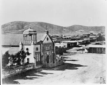 Pueblo Church of Nuestra Señora La Reina de Los Angeles. Vischer