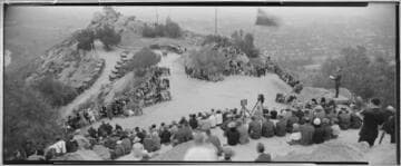 Armistice Day celebration on Mount Rubidoux, Riverside. 1926