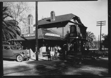 Santa Anita train station, Santa Anita. 1936