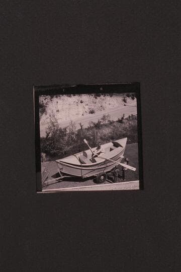 Martin Littons' dory type of skiff built in Oregon.  Shown nested in Reilly's hull