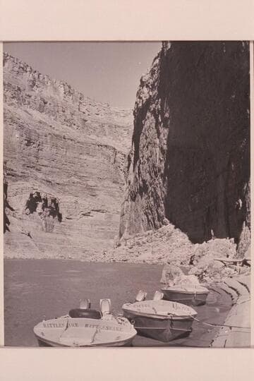 The boats of the 1954, June traverse landed at the right bank just below Vaseys Paradise