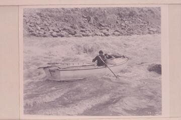Hermit Rapids.  Good photo showing type of boat used