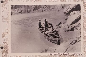 Boat used in the Spencer operations at Lees Ferry